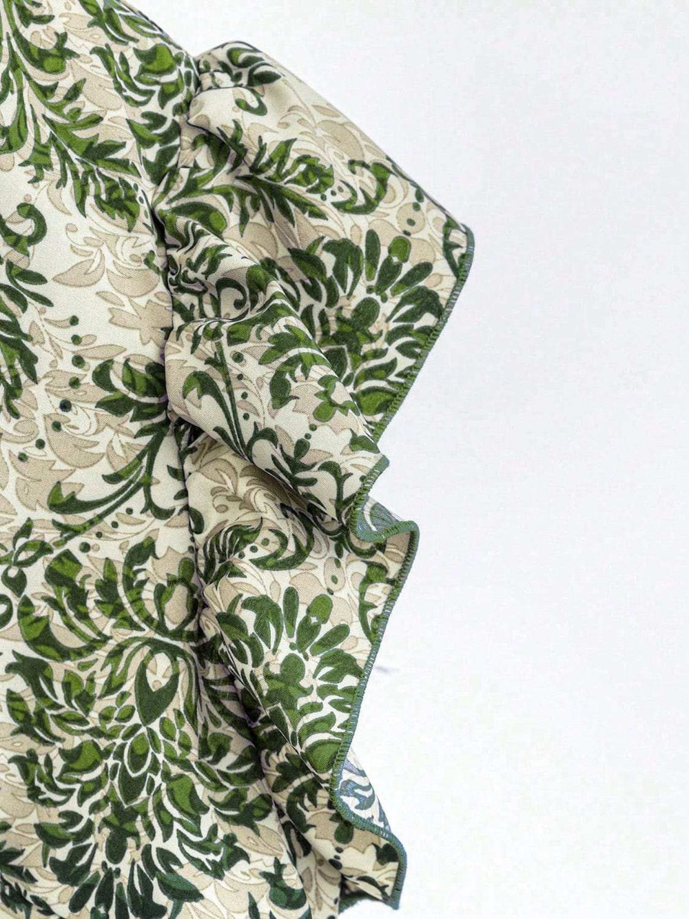 Printed Ruffled Cap Sleeve Top and Pants Set - Trendsi - Flyclothing LLC