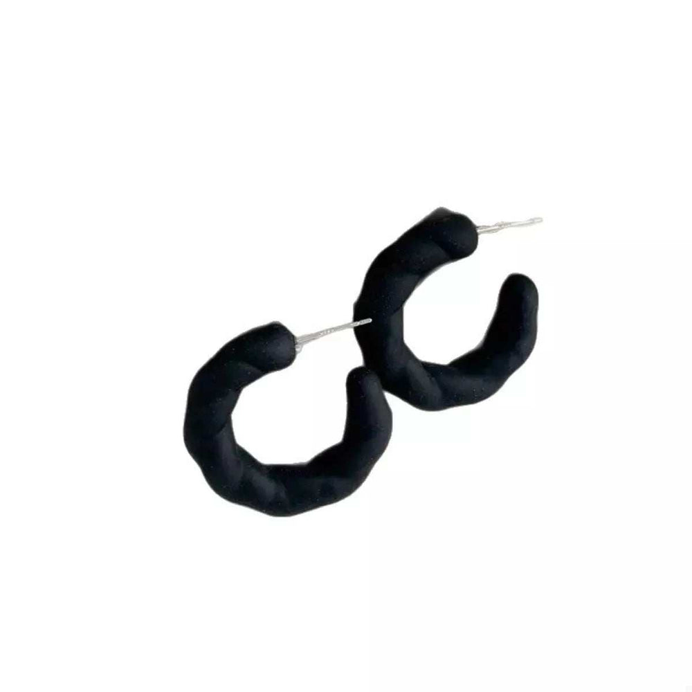 Acrylic C-Hoop Earrings - Trendsi - Flyclothing LLC