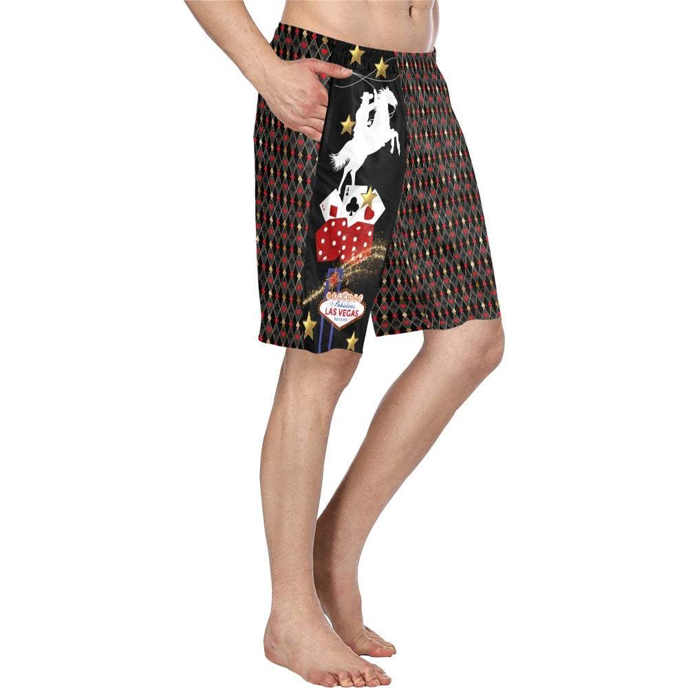 Baha Ranch Rodeo Vegas Men's Western Swim Trunks Shorts - Baha Ranch Western Wear - Flyclothing LLC