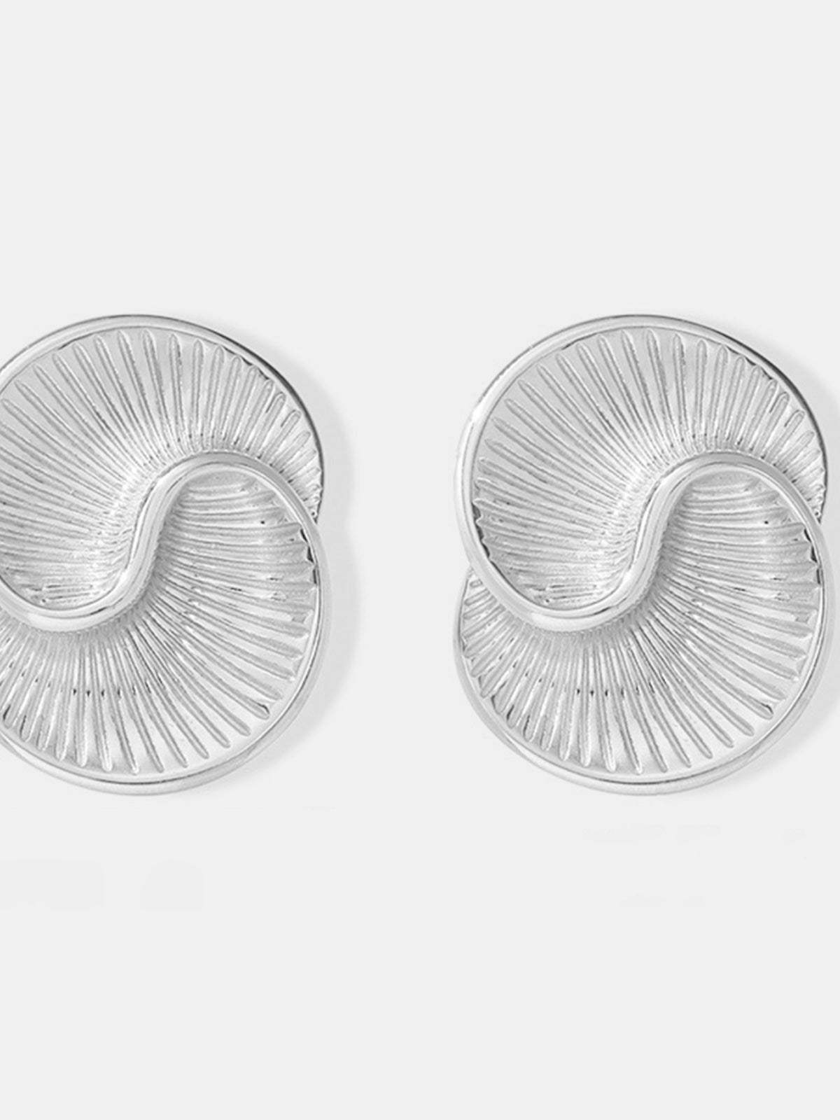 Titanium Steel Spiral Stud Earrings - Trendsi - Flyclothing LLC