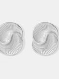 Titanium Steel Spiral Stud Earrings - Trendsi