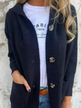 Full Size Button-Down Hooded Cardigan Plus Size - Trendsi - Flyclothing LLC