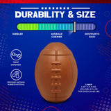 Football Dog Chew Toy & Treat Dispenser - USA Made | SodaPup - SodaPup/True Dogs, LLC - Flyclothing LLC