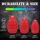 USA-K9 Grenade Rubber Dog Chew Toy | K9 Handler eDispenser Toy | Red & Blue | USA Made - SodaPup/True Dogs, LLC - Flyclothing LLC