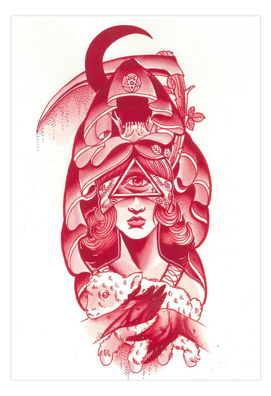 Black Market Art Company 5 Fingers Red Print - Black Market Art Company - Flyclothing LLC