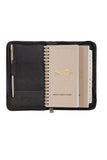 Scully Leather Black Wirebound Zip Pocket