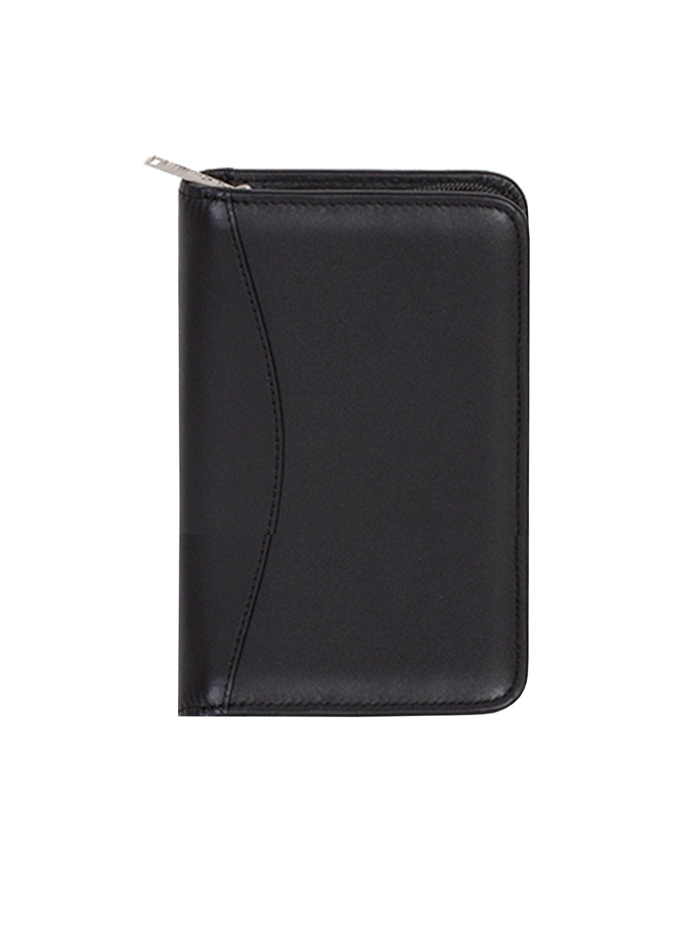 Scully Leather Black Wirebound Zip Pocket