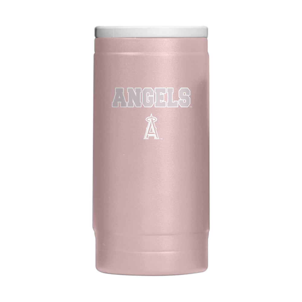 LA Angels Stencil Powder Coat Slim Can Coolie - Logo Brands - Flyclothing LLC
