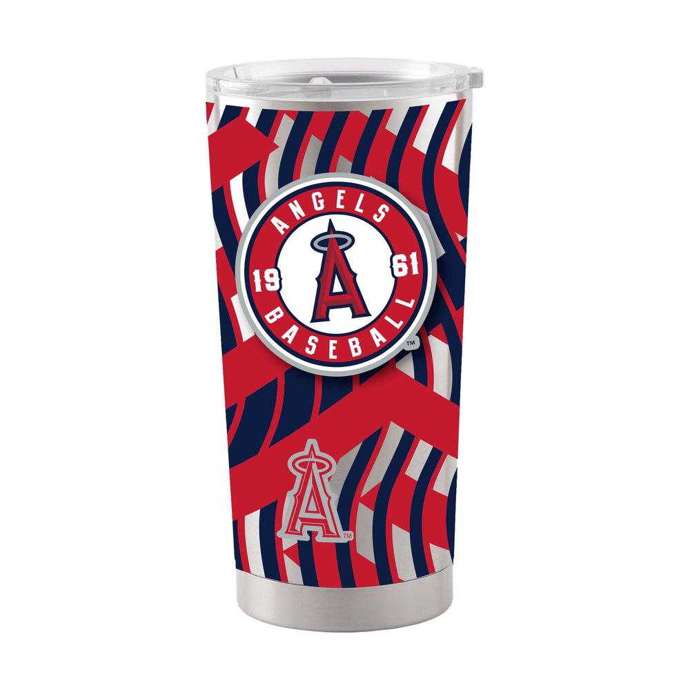 Los Angeles Angels 20oz Flex Silver Stainless Tumbler - Logo Brands - Flyclothing LLC