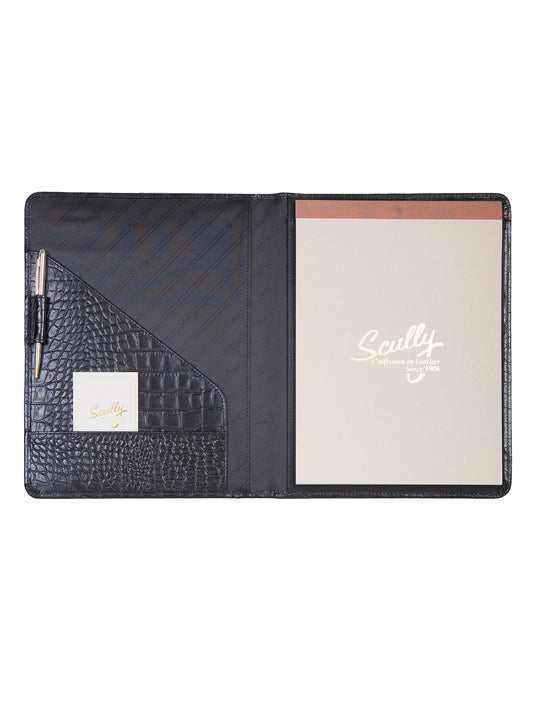 Scully Leather Black Letter Size Pad