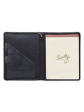 Scully Leather Black Zip Letter Size Pad