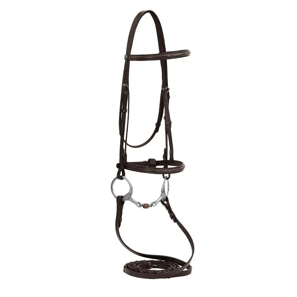 Henri de Rivel Advantage Fancy Raised Snaffle Bridle With Laced Reins - Breeches.com - Flyclothing LLC