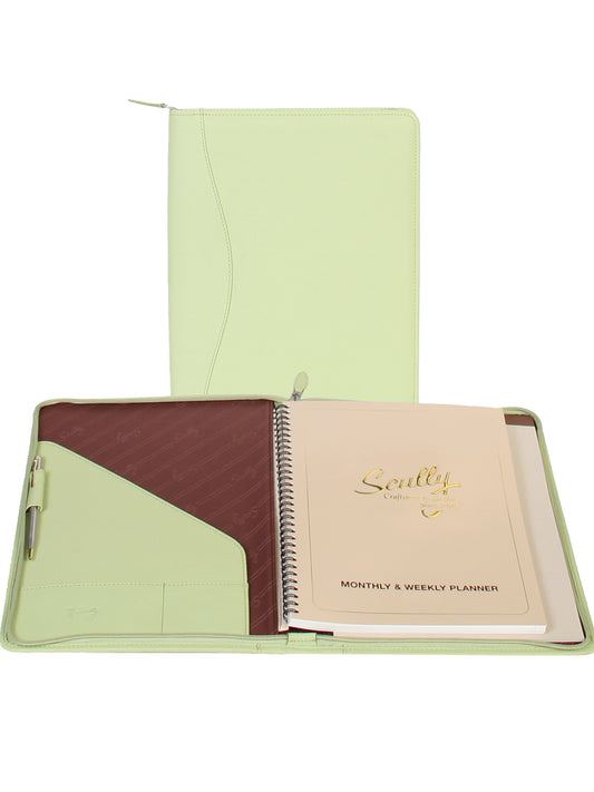 Scully Leather zip letter pad