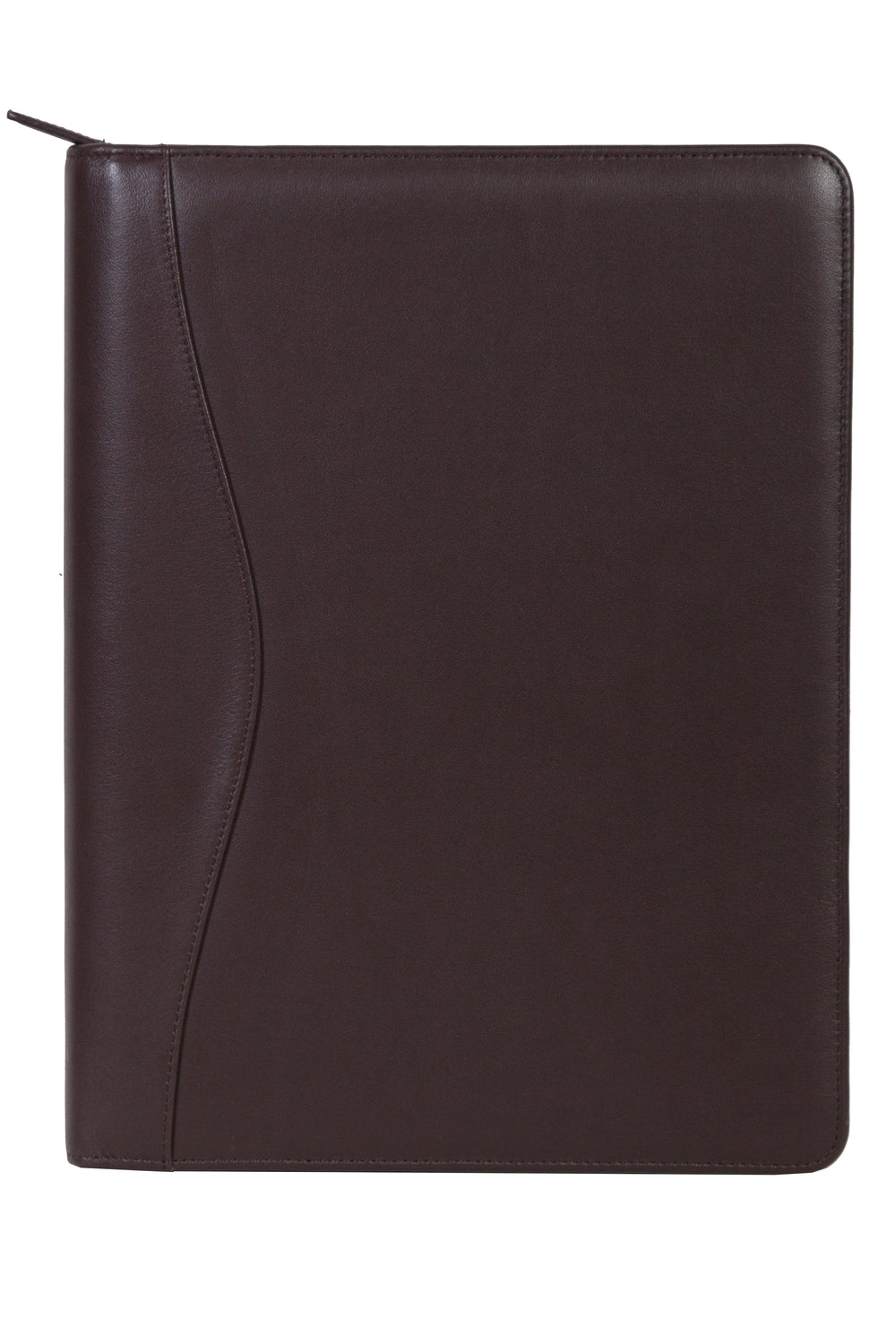 Scully Leather Chocolat Zip Letter Size Pad