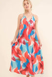 And the Why Printed Crisscross Back Cami Dress - Trendsi - Flyclothing LLC