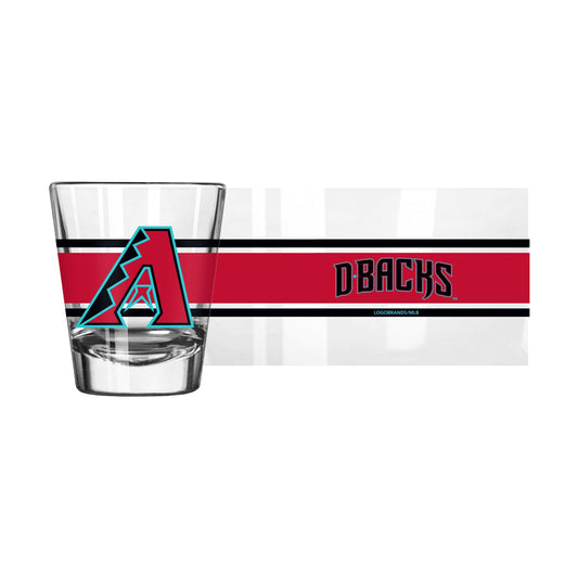 Arizona Diamondbacks 2oz Stripe Shot Glass - Logo Brands - Flyclothing LLC
