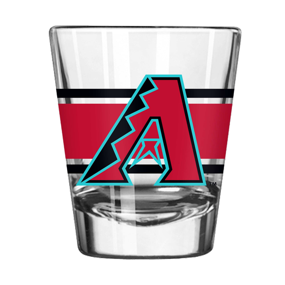 Arizona Diamondbacks 2oz Stripe Shot Glass - Logo Brands - Flyclothing LLC