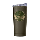 Arizona Diamondbacks 20oz Badge Powder Coat Tumbler - Logo Brands - Flyclothing LLC