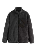 Zip Up Long Sleeve Plush Jacket - Trendsi - Flyclothing LLC