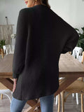 Open Front Drop Shoulder Cardigan - Trendsi - Flyclothing LLC