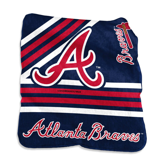 Atlanta Braves Raschel Throw - Logo Brands - Flyclothing LLC