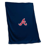 Atlanta Braves Sweatshirt Blanket - Logo Brands - Flyclothing LLC