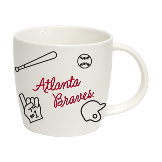 Atlanta Braves 18oz Playmaker Mug - Logo Brands - Flyclothing LLC