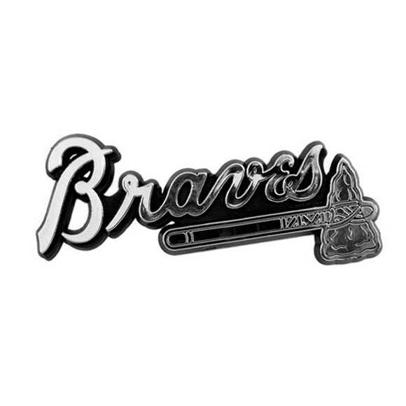 MLB - Atlanta Braves Plastic Chrome Emblem - Logo Brands - Flyclothing LLC