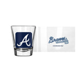 Atlanta Braves 2oz Cube Shot Glass - Logo Brands - Flyclothing LLC