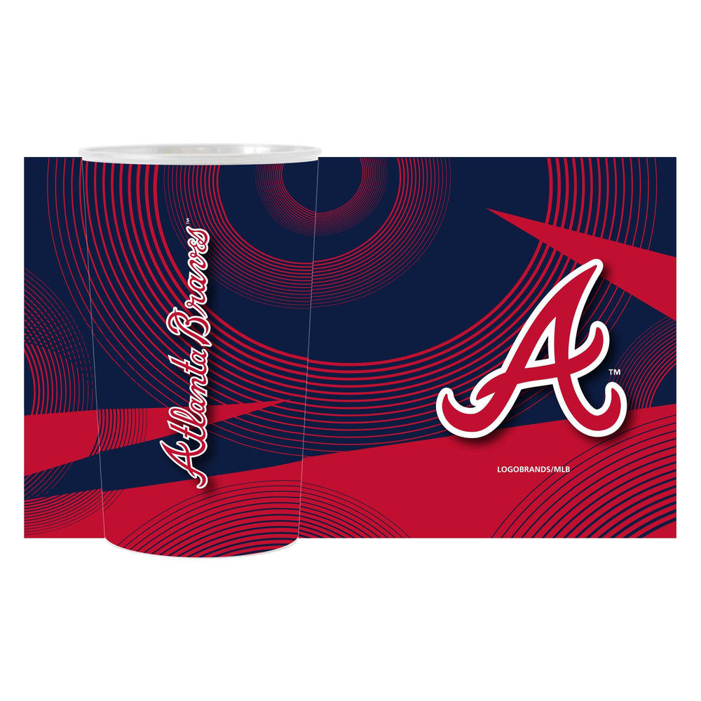 Atlanta Braves 4pk Geometric 22oz Hardwall Cup - Logo Brands - Flyclothing LLC
