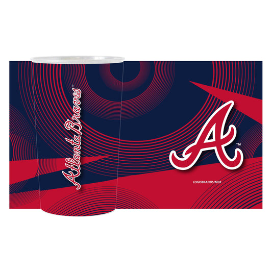 Atlanta Braves 4pk Geometric 22oz Hardwall Cup - Logo Brands - Flyclothing LLC