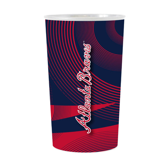 Atlanta Braves 4pk Geometric 22oz Hardwall Cup - Logo Brands - Flyclothing LLC