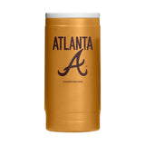 Atlanta Braves Huddle Powder Coat Slim Can Coolie - Logo Brands - Flyclothing LLC