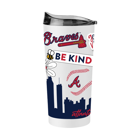 Atlanta Braves 20oz Native Powder Coat Tumbler - Logo Brands - Flyclothing LLC