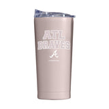 Atlanta Braves 20oz Stencil Powder Coat Tumbler
