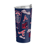 Atlanta Braves 20oz Dream Weave Powder Coat Tumbler - Logo Brands - Flyclothing LLC