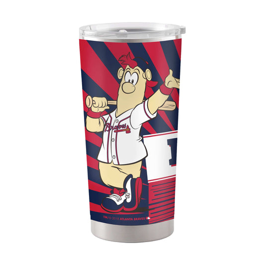Atlanta Braves 20oz Mascot Stainless Steel Tumbler - Logo Brands - Flyclothing LLC
