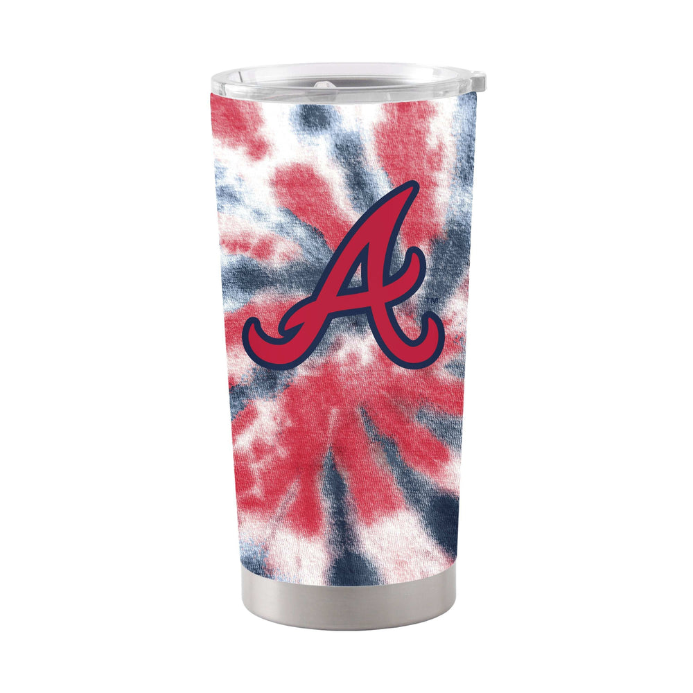 Atlanta Braves 20oz Tie Dye Stainless Steel Tumbler - Logo Brands - Flyclothing LLC