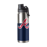 Atlanta Braves 21oz Colorblock Twist Top Water Bottle - Logo Brands - Flyclothing LLC