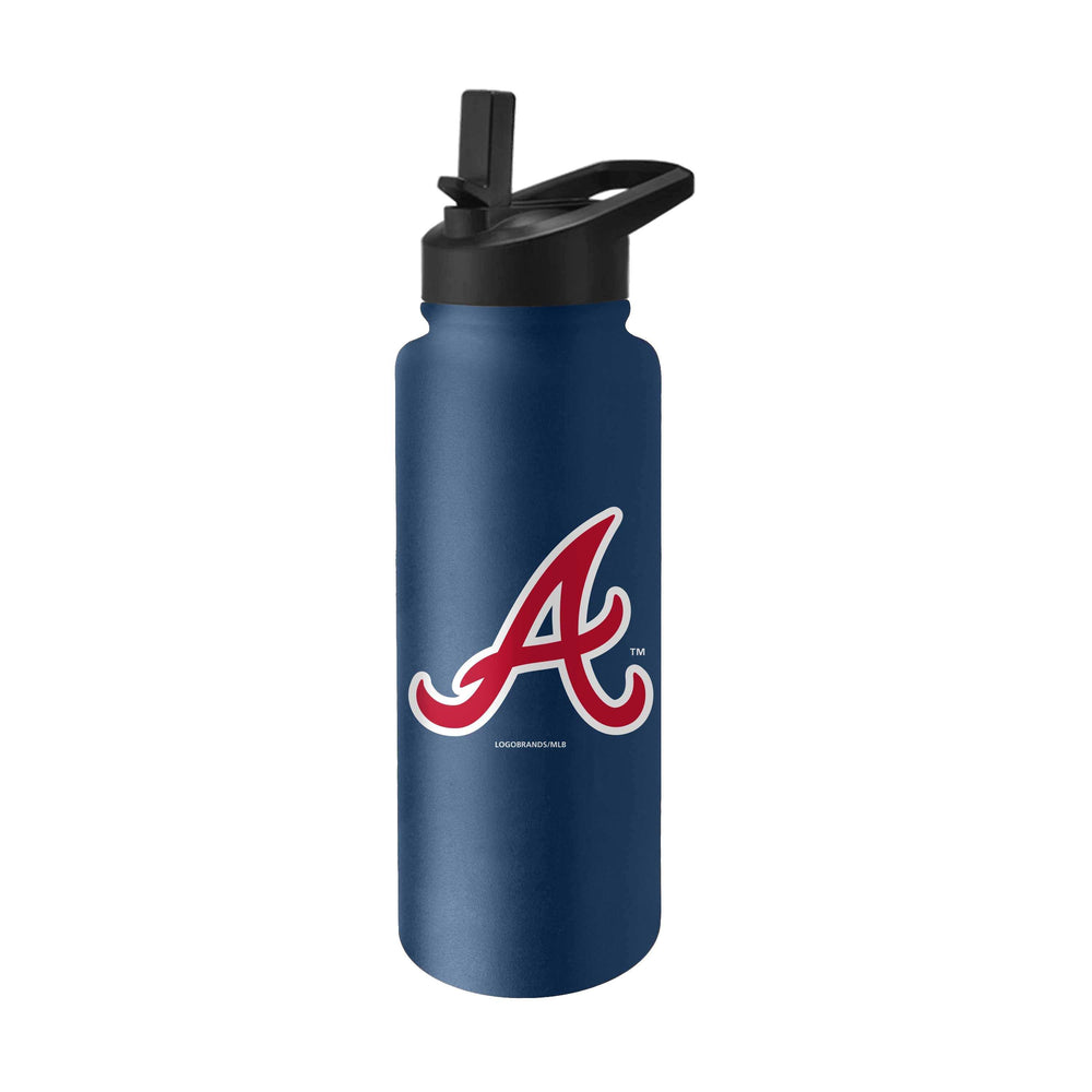 Atlanta Braves Logo Quencher Water Bottle - Logo Brands - Flyclothing LLC