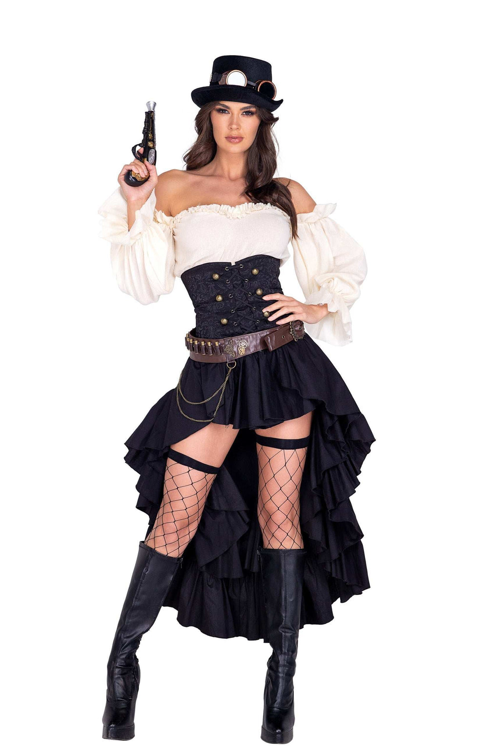 Roma Costume 6pc Steampunk Seductress - Roma Costume - Flyclothing LLC
