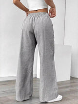 Striped Wide Leg Pants - Trendsi - Flyclothing LLC