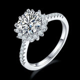 2 Carat Moissanite 925 Sterling Silver Ring - Trendsi - Flyclothing LLC