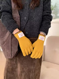 Ribbed Knit Gloves - Trendsi - Flyclothing LLC