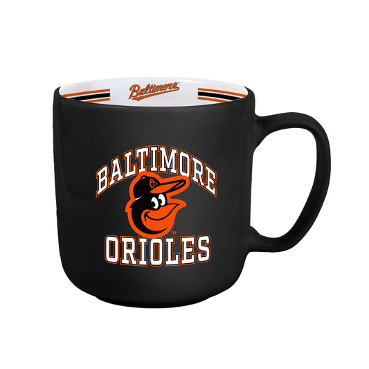Baltimore Orioles 15oz Stripe Mug - Logo Brands - Flyclothing LLC