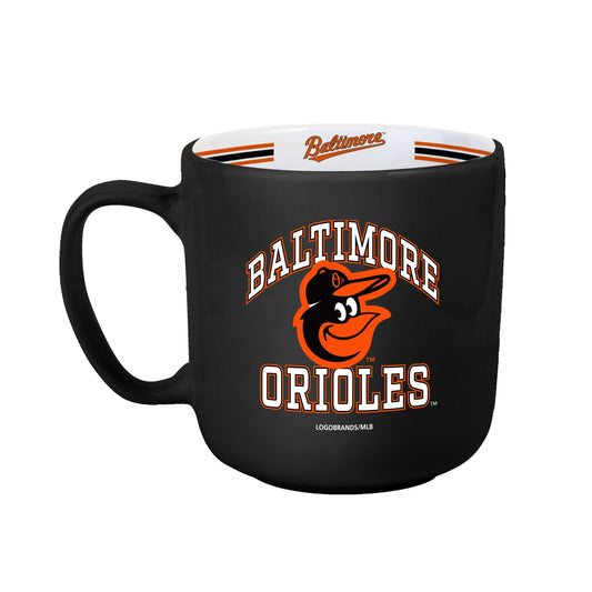 Baltimore Orioles 15oz Stripe Mug - Logo Brands - Flyclothing LLC