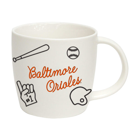 Baltimore Orioles 18oz Playmaker Mug - Logo Brands - Flyclothing LLC