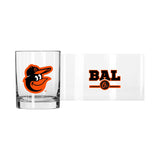 Baltimore Orioles 14oz Letterman Rocks Glass - Logo Brands - Flyclothing LLC