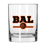 Baltimore Orioles 14oz Letterman Rocks Glass - Logo Brands - Flyclothing LLC