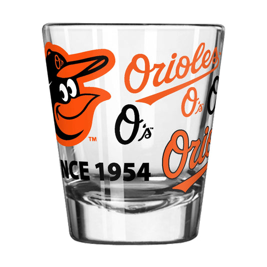 Baltimore Orioles 2oz Spirit Shot Glass - Logo Brands - Flyclothing LLC